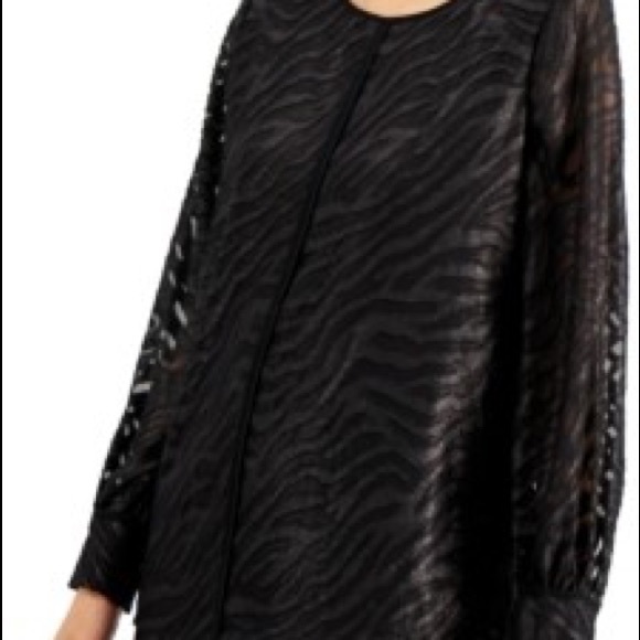 Alfani animal print burnout top - new with tags - Picture 3 of 3